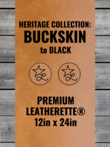 Heritage Collection: Buckskin / Black Leatherette Sheets (12x24)