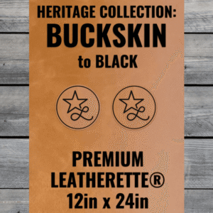 Heritage Collection: Buckskin / Black Leatherette Sheets (12x24)