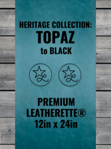 Heritage Collection: Topaz / Black Leatherette Sheets (12x24)