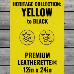 Heritage Collection: Yellow / Black Leatherette Sheets (12x24)
