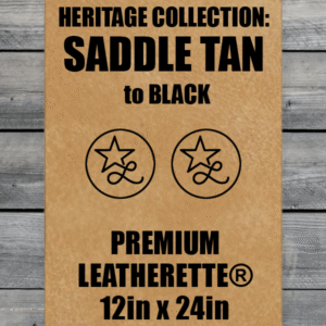 Heritage Collection: Saddle Tan/Black Leatherette Sheets (12x24)